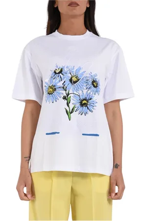 Msgm Dames, Tops, Wit, Maat: M Katoen
