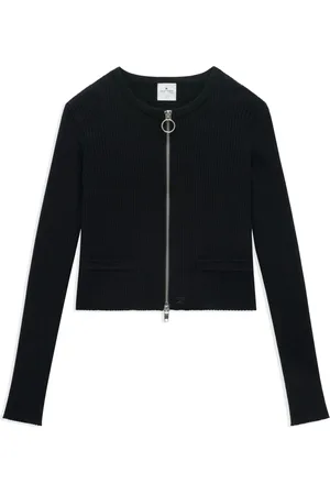 Courrèges Dames, Truien, Blauw, Maat: M Katoen