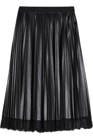 Twin-Set Dames, Rokken, Zwart, Maat: M Leer