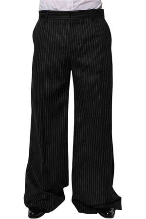 Dolce & Gabbana Heren, Broeken, Zwart, Maat: M Wol