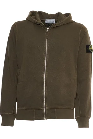 Stone Island Heren, Sweatshirts & Hoodies, Groen, Maat: S Fleece