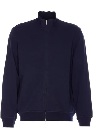 Brunello Cucinelli Heren, Sweatshirts & Hoodies, Blauw, Maat: M Katoen