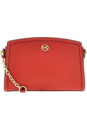 Michael Kors Dames, Tassen, Rood, Maat: ONE Size Leer