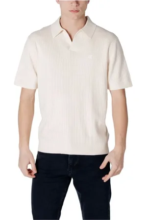 Calvin Klein Heren, Tops, Wit, Maat: 2XL Katoen
