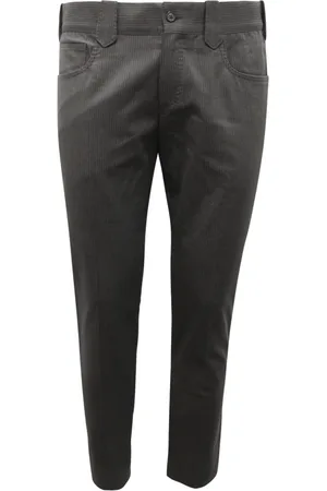 Dolce & Gabbana Heren, Broeken, Grijs, Maat: S Katoen