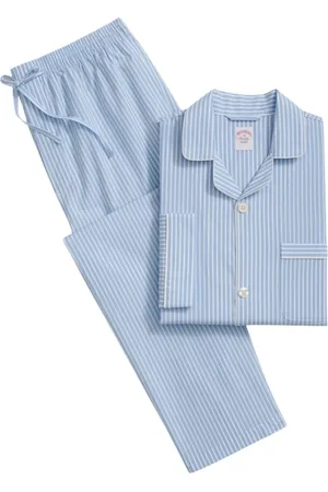 Brooks Brothers Heren, Nachtkleding & Lounge, Blauw, Maat: 2XL Katoen