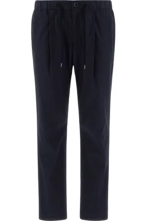 HERNO Heren, Broeken, Blauw, Maat: S Katoen