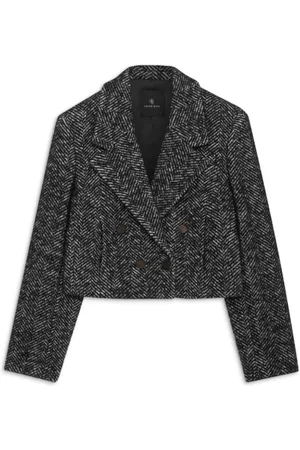 ANINE BING Dames, Jassen, Zwart, Maat: M Tweed