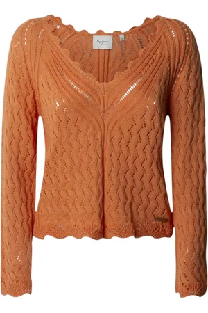Pepe Jeans Dames, Truien, Oranje, Maat: XS
