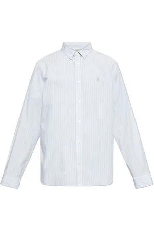 AllSaints Heren, Overhemden, Blauw, Maat: M Katoen