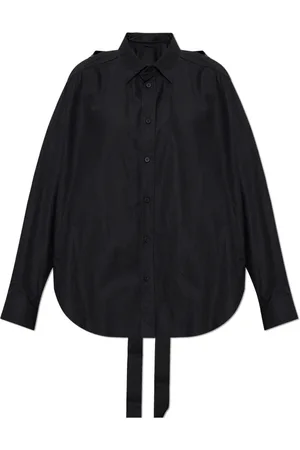 Balenciaga Dames, Blouses & Shirts, Zwart, Maat: S Katoen