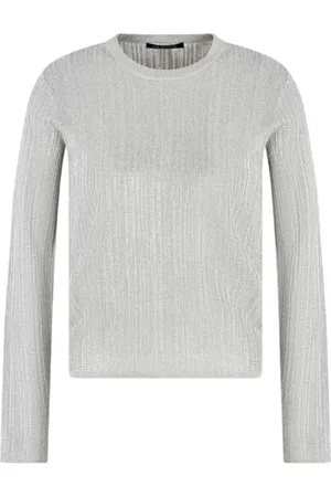 Armani Exchange Dames, Truien, Grijs, Maat: XL Viscose