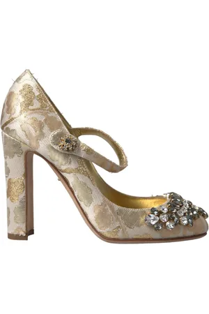 Dolce & Gabbana Dames, Schoenen, Geel, Maat: 39 EU Acryl