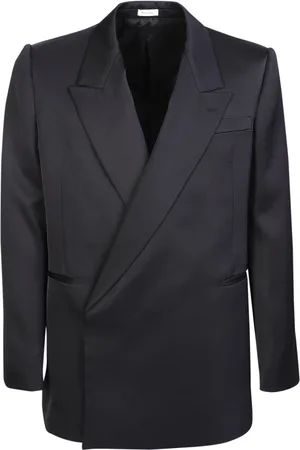 Alexander McQueen Heren, Pakken, Zwart, Maat: M Wol