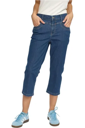 2-Biz Dames, Jeans, Blauw, Maat: XS Denim