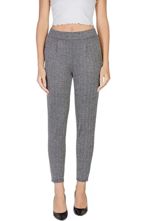 Ichi Dames, Broeken, Zwart, Maat: XS Poliester