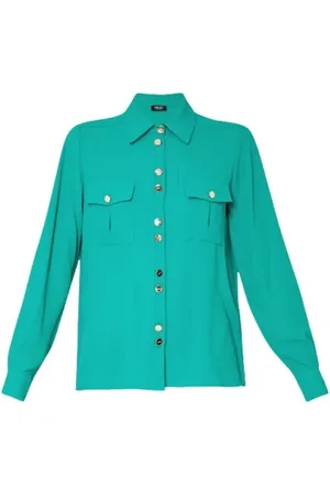 Liu Jo Dames, Blouses & Shirts, Groen, Maat: L