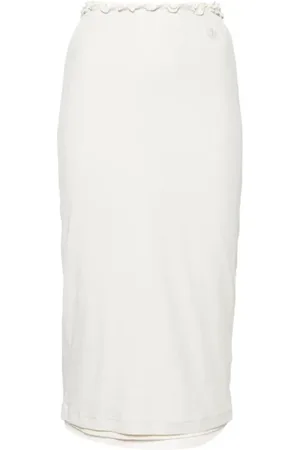 Jil Sander Dames, Rokken, Wit, Maat: S Katoen