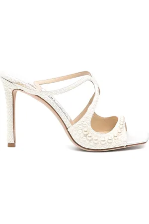 Jimmy Choo Dames, Schoenen, Wit, Maat: 40 EU Leer