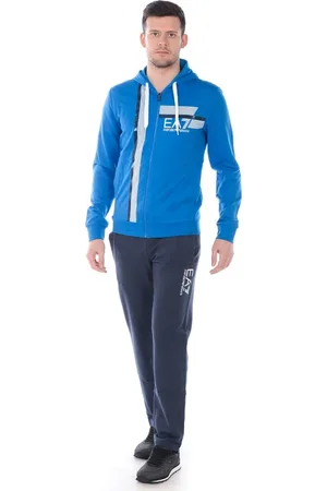 EA7 Heren, Sport, Blauw, Maat: S