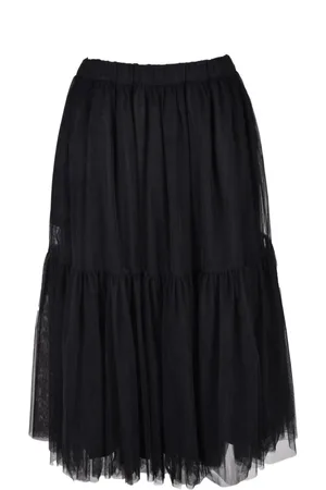 Comme des Garçons Dames, Rokken, Zwart, Maat: M Nylon
