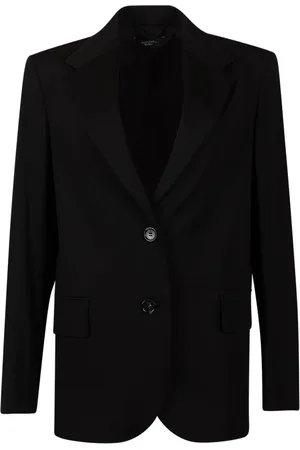 Max Mara Dames, Jassen, Zwart, Maat: S