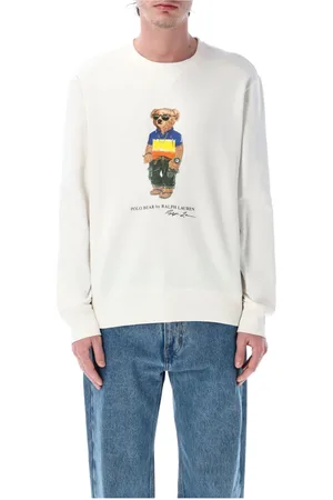 Ralph Lauren Heren, Sweatshirts & Hoodies, Wit, Maat: S Katoen