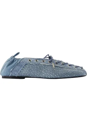 Ganni Dames, Schoenen, Blauw, Maat: 41 EU Denim