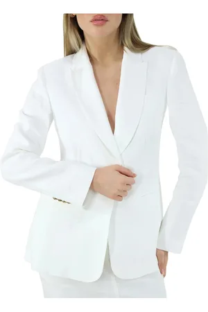Elisabetta Franchi Dames, Jassen, Wit, Maat: S