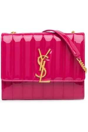 Saint Laurent Dames, Pre-owned, Roze, Maat: ONE Size Leer