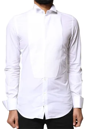 Dolce & Gabbana Heren, Overhemden, Wit, Maat: M Katoen