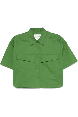 Closed Dames, Blouses & Shirts, Groen, Maat: XS