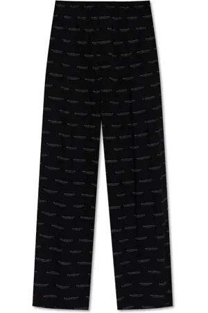 Balenciaga Heren, Broeken, Zwart, Maat: L Viscose