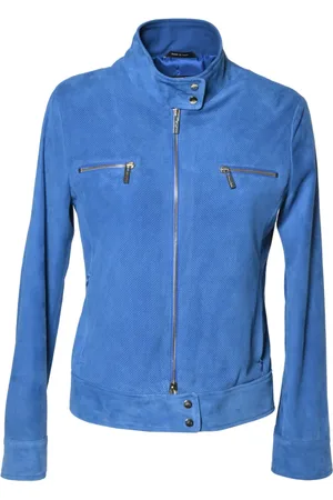 BALDININI Dames, Jassen, Blauw, Maat: S Suède
