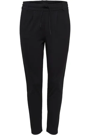ONLY Dames, Broeken, Zwart, Maat: M L30 Leer