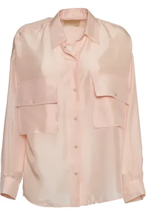 MOMONÍ Dames, Blouses & Shirts, Roze, Maat: XS Zijde