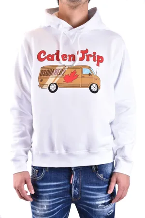 Dsquared2 Heren, Sweatshirts & Hoodies, Wit, Maat: L