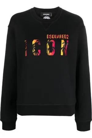 Dsquared2 Dames, Sweatshirts & Hoodies, Zwart, Maat: S