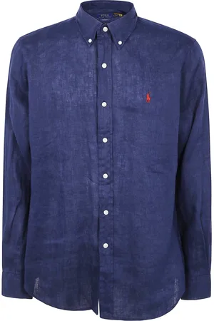 Ralph Lauren Heren, Overhemden, Blauw, Maat: M