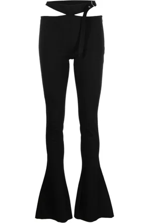 The Attico Dames, Broeken, Zwart, Maat: L Spandex