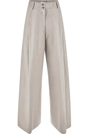 GENTRYPORTOFINO Dames, Broeken, , Maat: XL Linnen