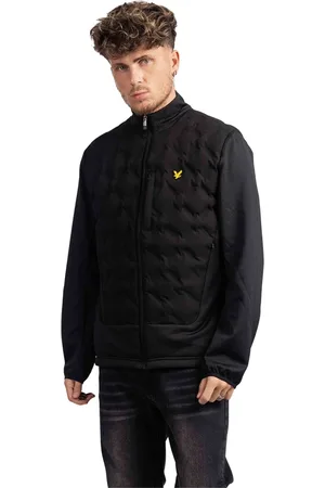 Lyle & Scott Heren, Jassen, Zwart, Maat: L Fleece