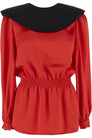 VALENTINO Dames, Blouses & Shirts, Oranje, Maat: XS Zijde