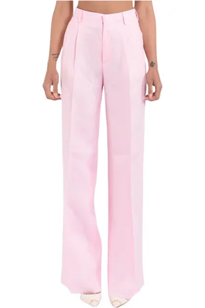 TAGLIATORE Dames, Broeken, Roze, Maat: XL Linnen