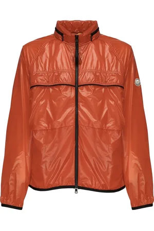 Moncler Heren, Jassen, Oranje, Maat: L Nylon