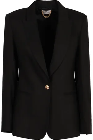 Elisabetta Franchi Dames, Jassen, Zwart, Maat: XS Linnen