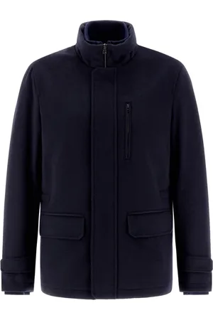 HERNO Heren, Jassen, Blauw, Maat: L Wol
