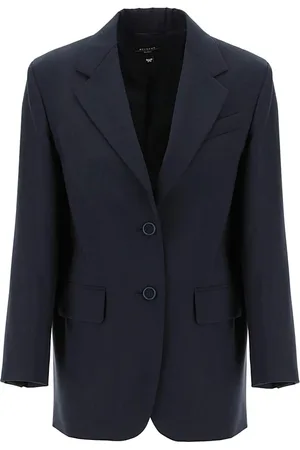Max Mara Dames, Jassen, Blauw, Maat: M