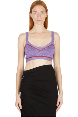 Paco rabanne Dames, Tops, Paars, Maat: M Katoen