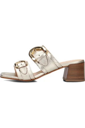 Stefano Lauran Dames, Schoenen, Geel, Maat: 36 EU Linnen